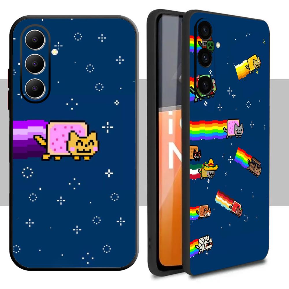 Samsung Galaxy A55 - Capa de celular Nyan Cat da