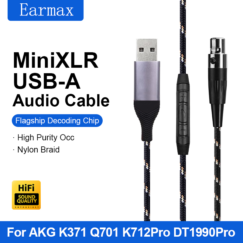 Wired Earphone Lightning - Substituível tipo-c USB-A relâmpago para mini