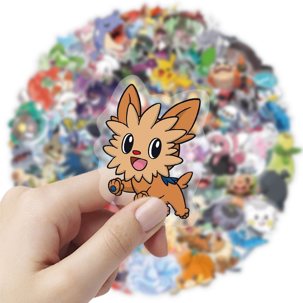 100 Adesivos Pokémon Transpare - Tablet Cute Accessories avaliação e preço