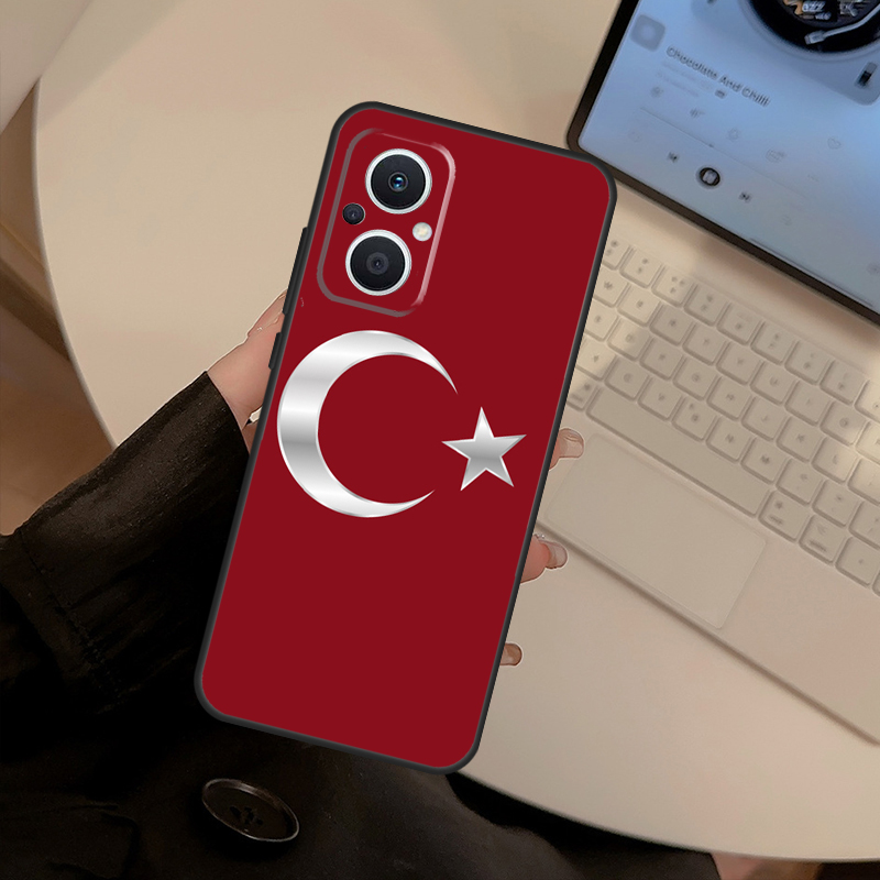 Capa com a bandeira da Turquia - Oppo Reno 12 avaliação e preço