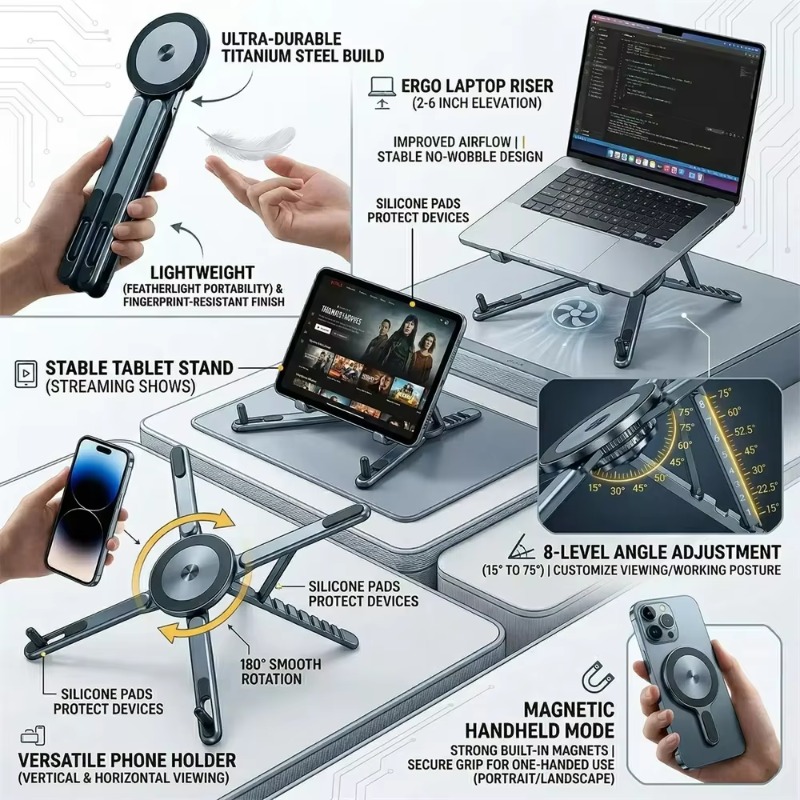 Suporte magnético portátil par - Cooling Stand Tablet avaliação e preço