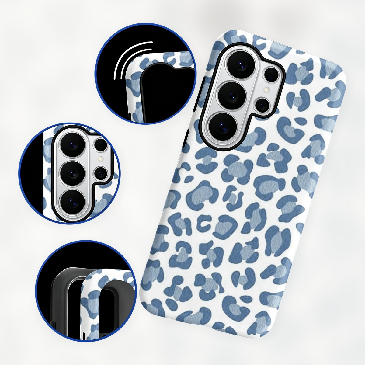 estampa de leopardo azul 2-in- - Samsung Galaxy S24 avaliação e preço