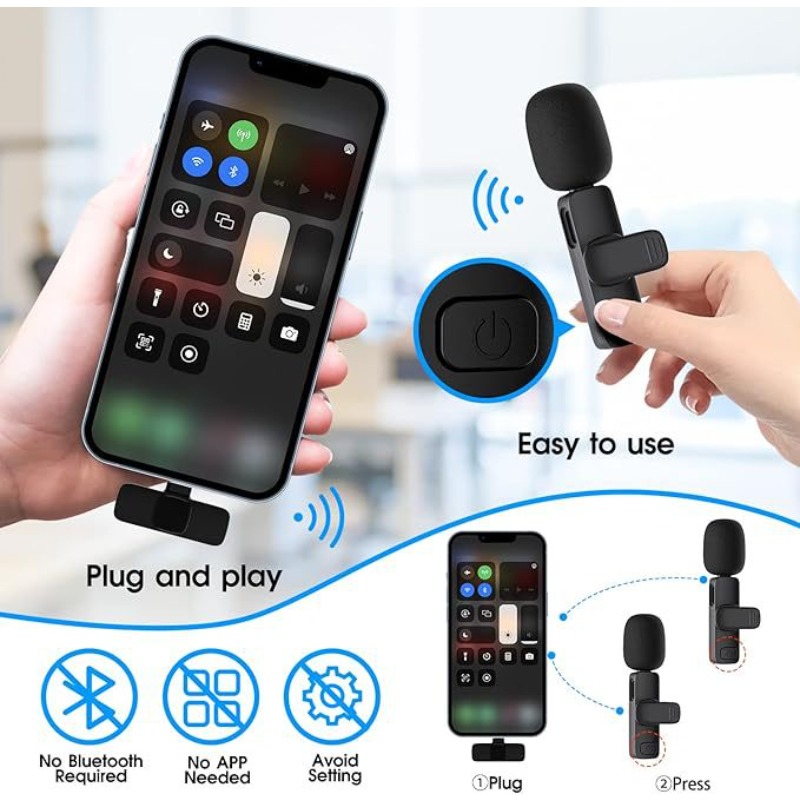 Microfone de lapela sem fios,  - Android Tablet Gaming Accessories avaliação e preço