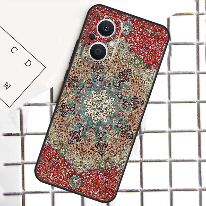 Capa com padrão floral de tape - Oppo Reno 12 avaliação e preço