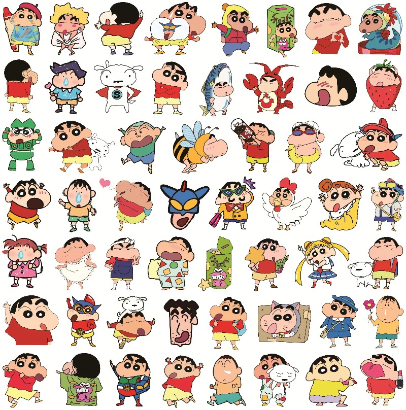 100 Adesivos Crayon Shin Chan, - Tablet Cute Accessories avaliação e preço