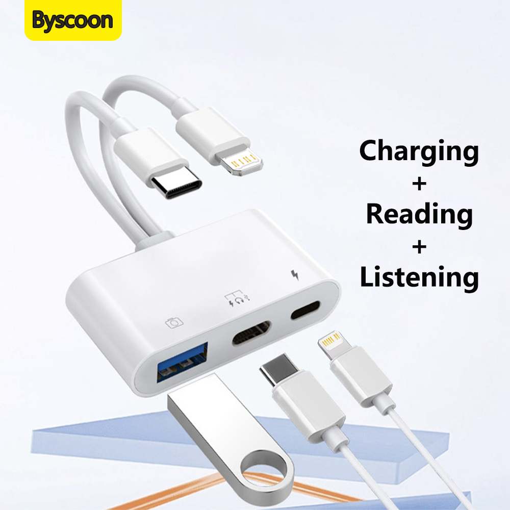 2 em 1 relâmpago tipo c para u - Wired Earphone Lightning avaliação e preço