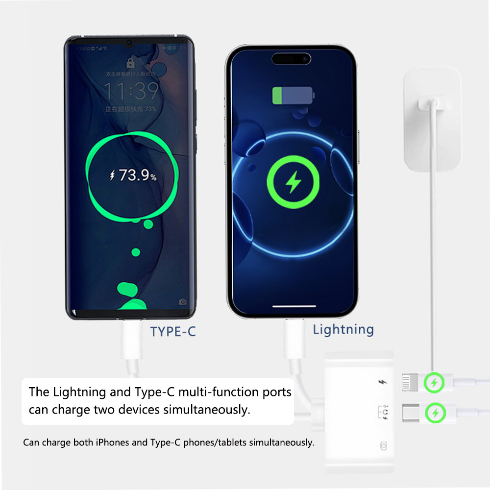 2 em 1 relâmpago tipo c para u - Wired Earphone Lightning avaliação e preço